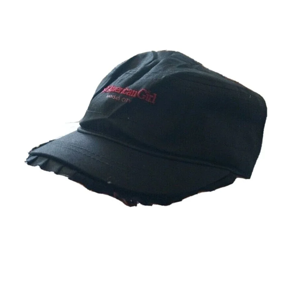 American Girl Youth Black Star Baseball Cap Kansas City Hat New